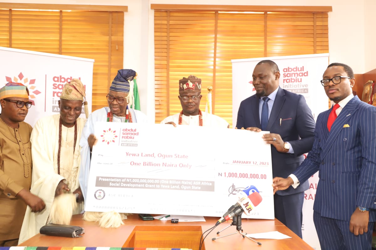 ASR AFRICA, BUA FOUNDATION APPROVE N1.5BILLION GRANT FOR DEVELOPMENT ...