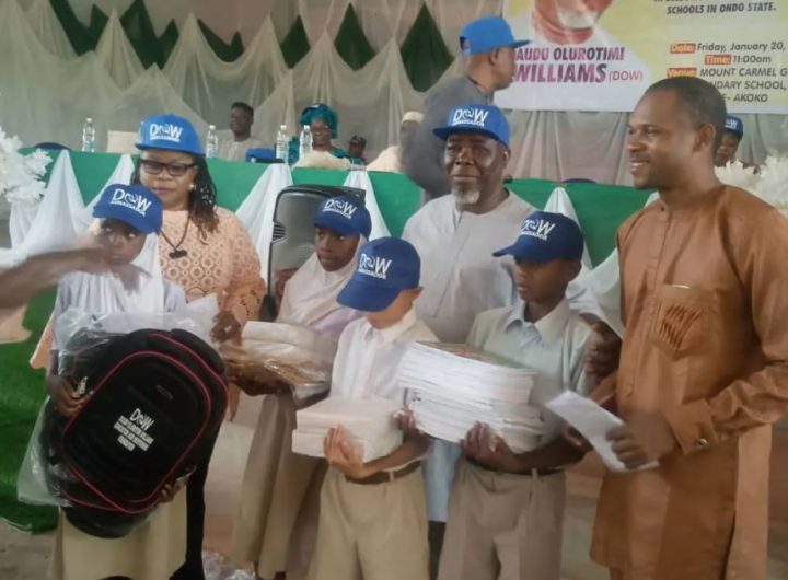 DOW Education gifts scholarships, cash, others to 50 indigent students in Ondo