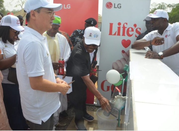 WALKING THE TALK! LG donates solar-powered borehole to Abuja community