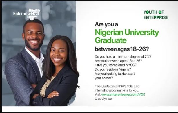 EnterpriseNGR’s Youth of Enterprise Internship Programme Opens Applications for Cohort V