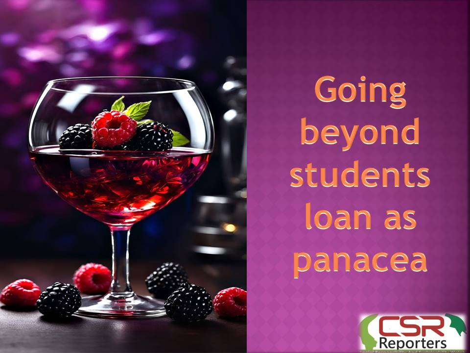 Going beyond students loan as panacea