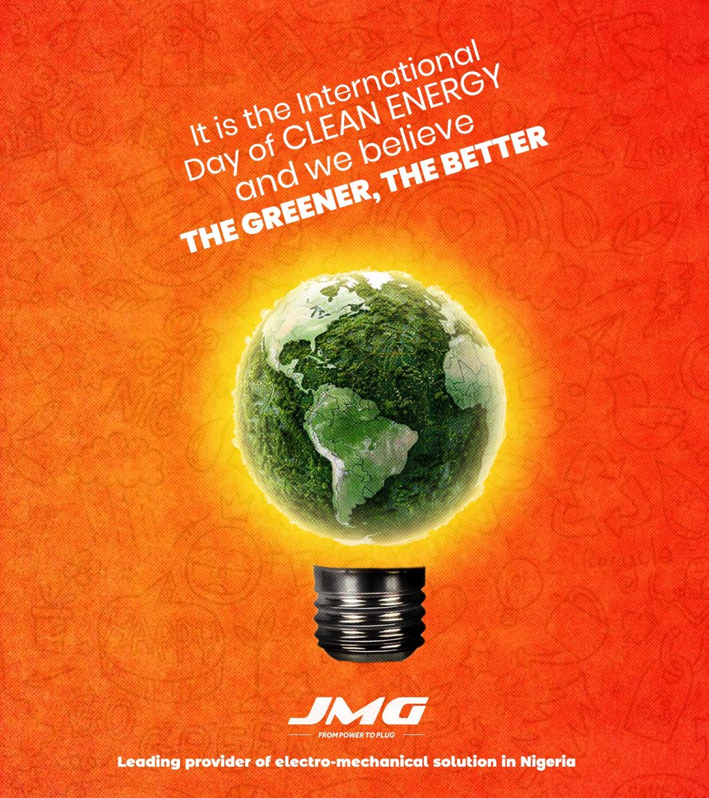 JMG Marks International Day of Clean Energy, Offers Solutions for Greener Environment