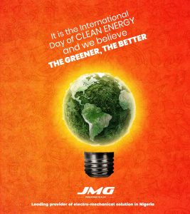 JMG Marks International Day of Clean Energy, Offers Solutions for Greener Environment