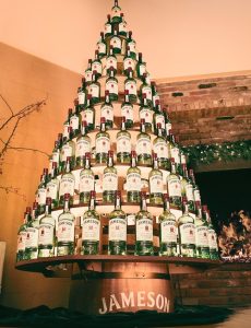 Jameson Partners with Lagos State to Build a Festive Tree from Recycled Bottles, Advocating Sustainability