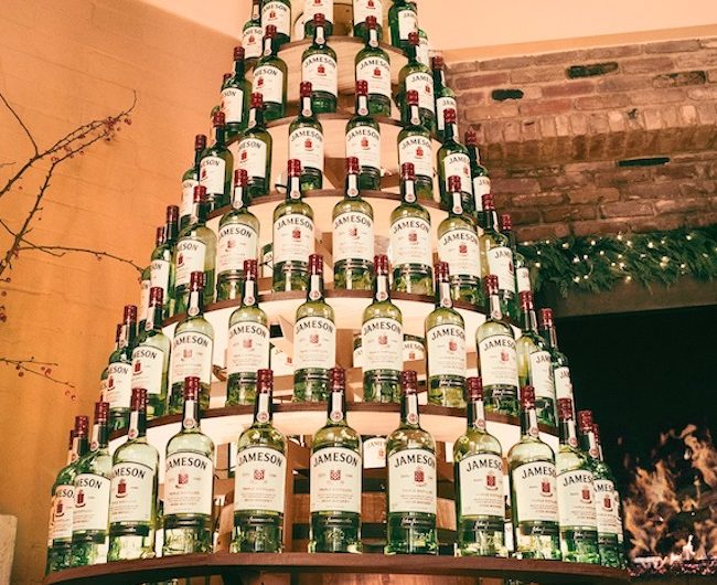 Jameson Partners with Lagos State to Build a Festive Tree from Recycled Bottles, Advocating Sustainability