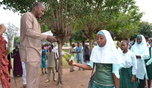 Students and teachers of Government Secondary School, Gwarinpa