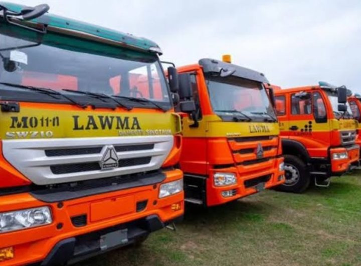 The Lagos Waste Management Authority (LAWMA) Trucks