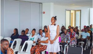 Group of audience in a public speaking event