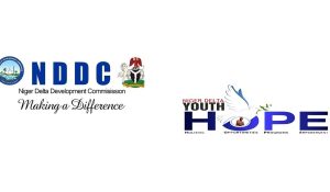 NDDC logo and Niger Delta Youths logo