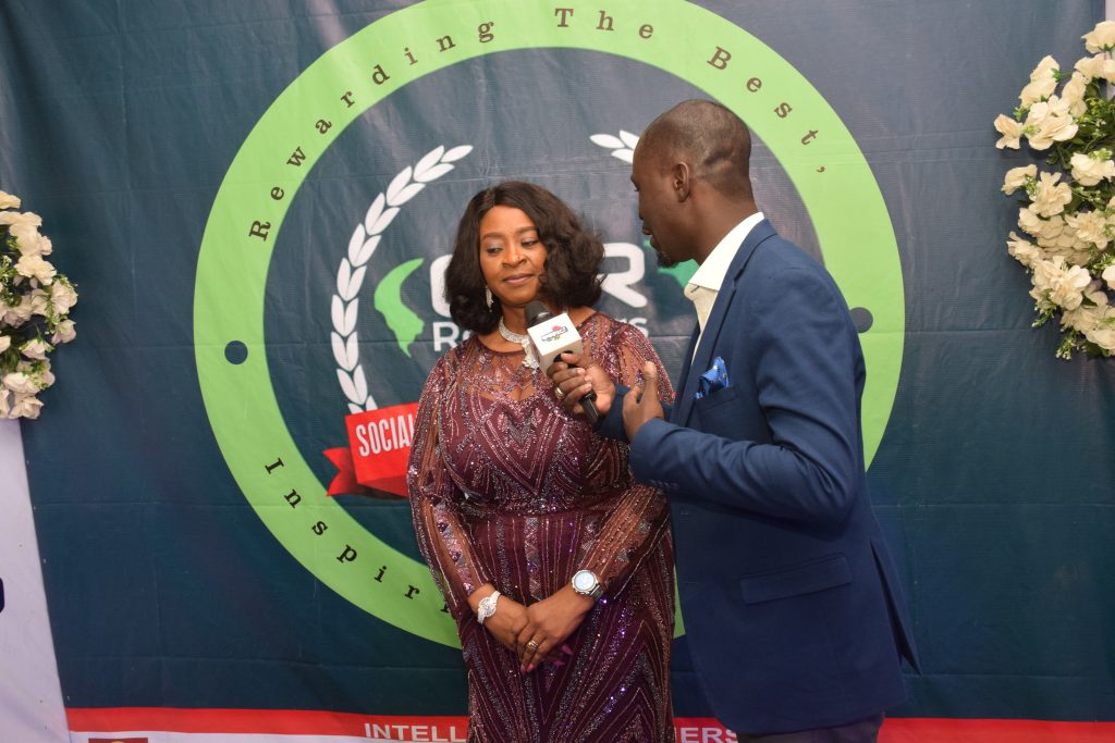 Red carpet interview with guest at SISA