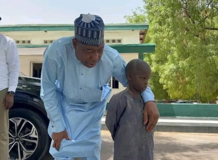 Gov Zulum and Assaulted Boy