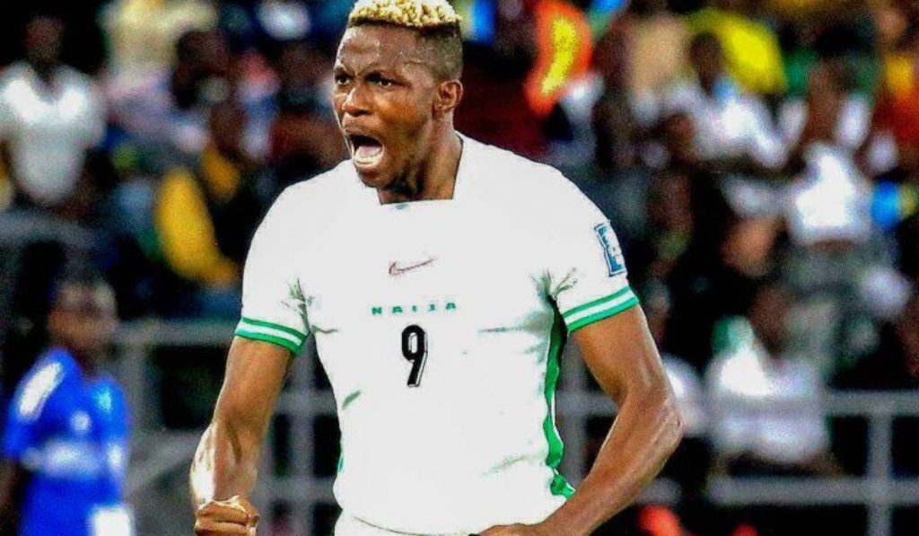 Nigerian Stricker, Victor Osimhen Celebrating
