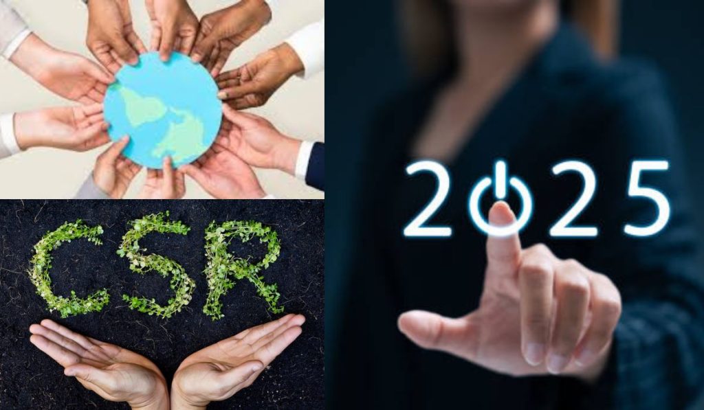 A photo grid of CSR, 2025 and global unity