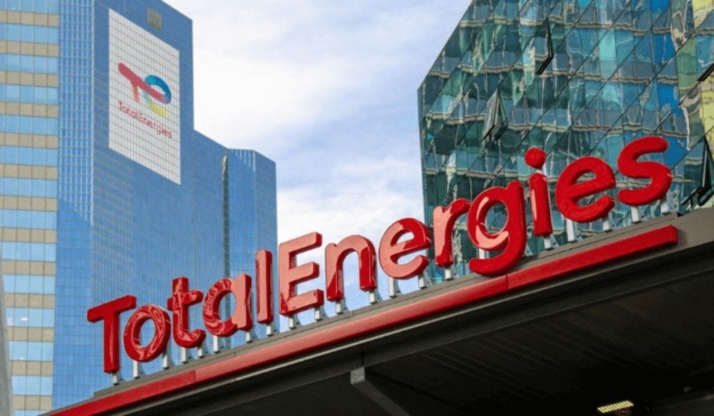 TotalEnergies rooftop sign