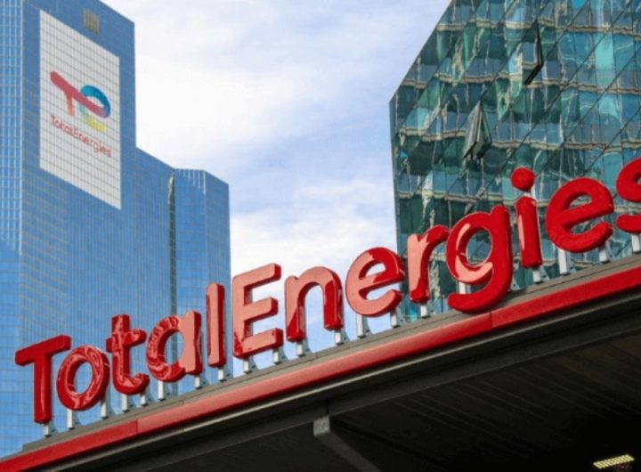 TotalEnergies rooftop sign