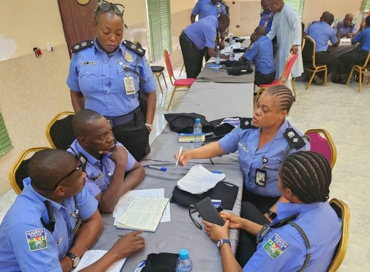 Police officers at CLEEN Foundation's training program to end Gender-based Violence (GBV)