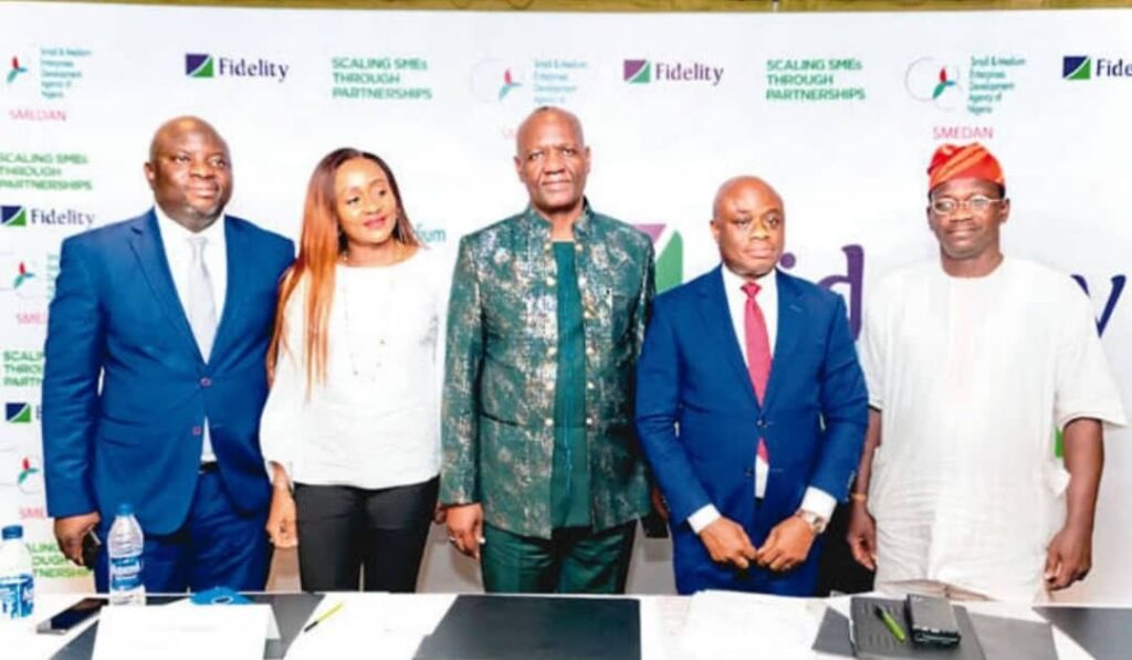 Group photo as Fidelity Bank and SMEDAN Launch Single-Digit Interest Financing to Empower Nigerian MSMEs