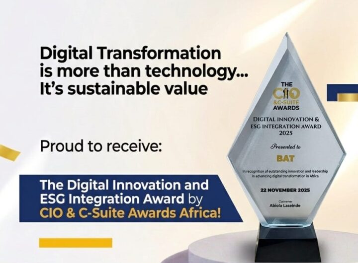 BAT Nigeria Digital Innovation and ESG Recognition Award