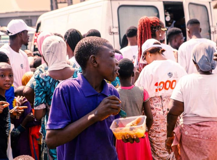 A Nigerian Child Eating