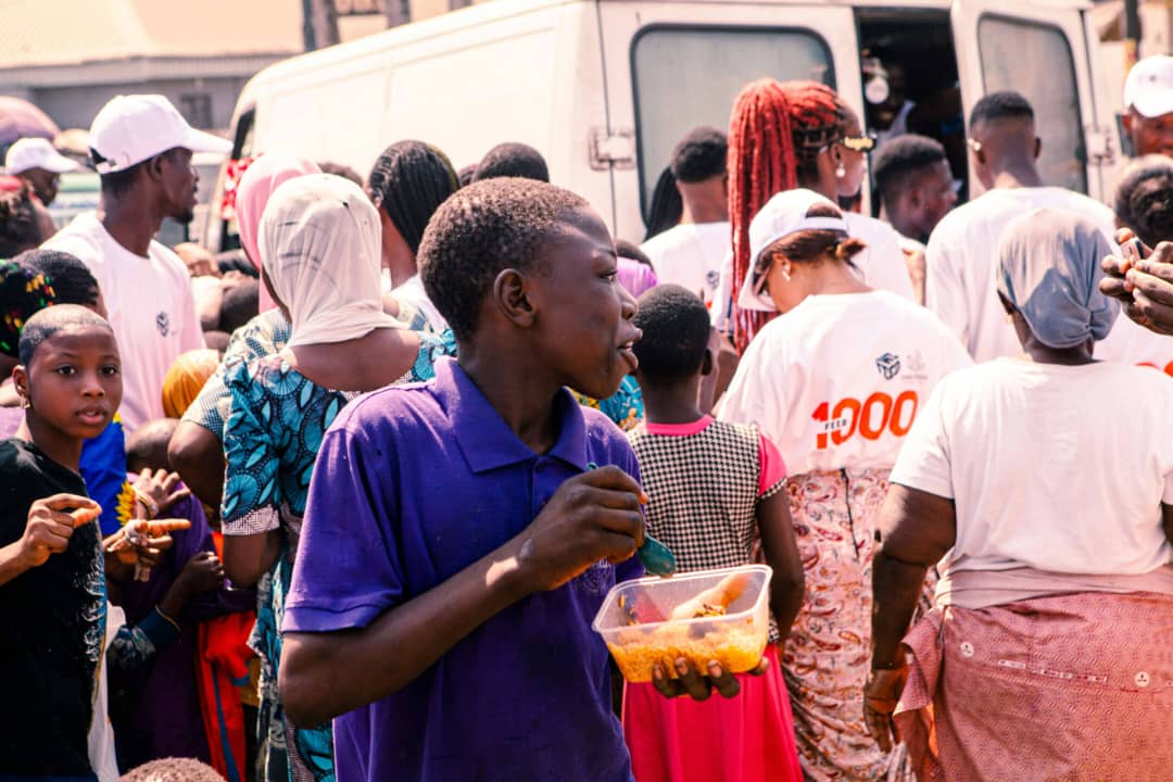 A Nigerian Child Eating