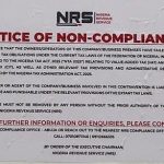 Notice of non-compliance from the FIRS