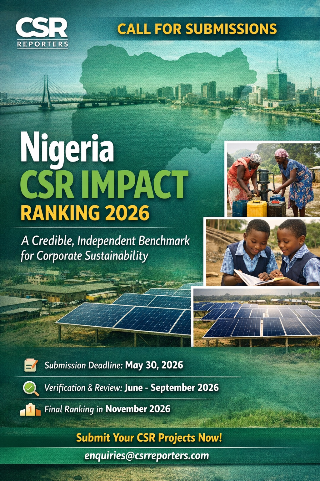 CSR REPORTERS Launches Nigeria CSR Impact Ranking 2026 to Set New Standard for Corporate Accountability