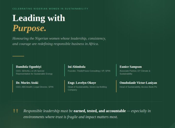 INTERNATIONAL WOMEN'S DAY SPECIAL: Celebrating Nigerian Women Shaping the Future of CSR and Sustainability in Aafrica