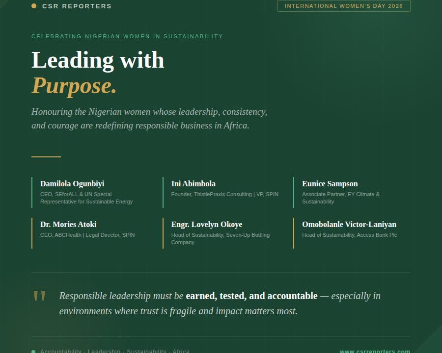 INTERNATIONAL WOMEN'S DAY SPECIAL: Celebrating Nigerian Women Shaping the Future of CSR and Sustainability in Aafrica