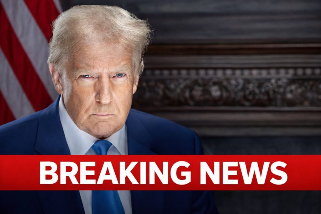 Image of Donald Trump with Breaking News