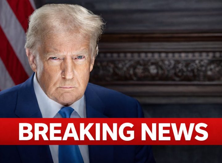 Image of Donald Trump with Breaking News