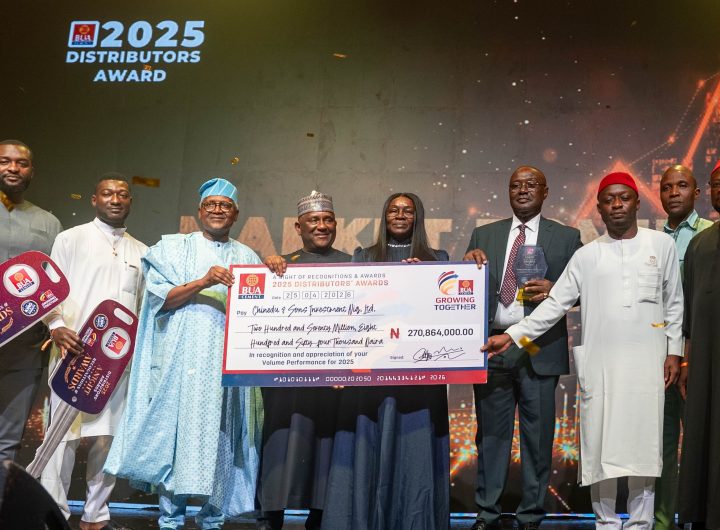 BUA CEMENT REWARDS TOP DISTRIBUTORS AT 2025 DISTRIBUTORS’ AWARDS