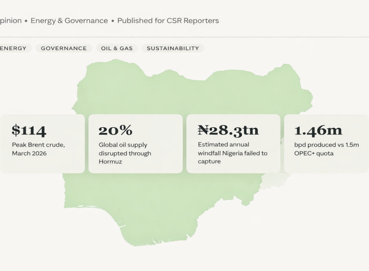 Map of Nigeria with details showing financial opportunities missed in March during the iran war