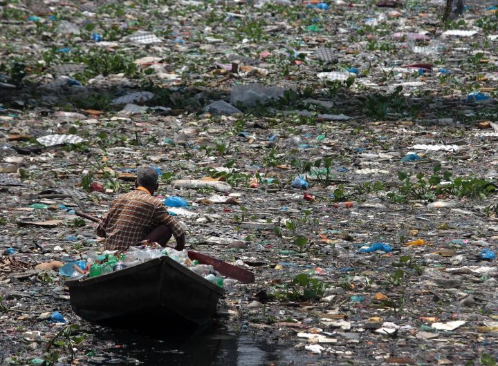 Plastic Polluted River