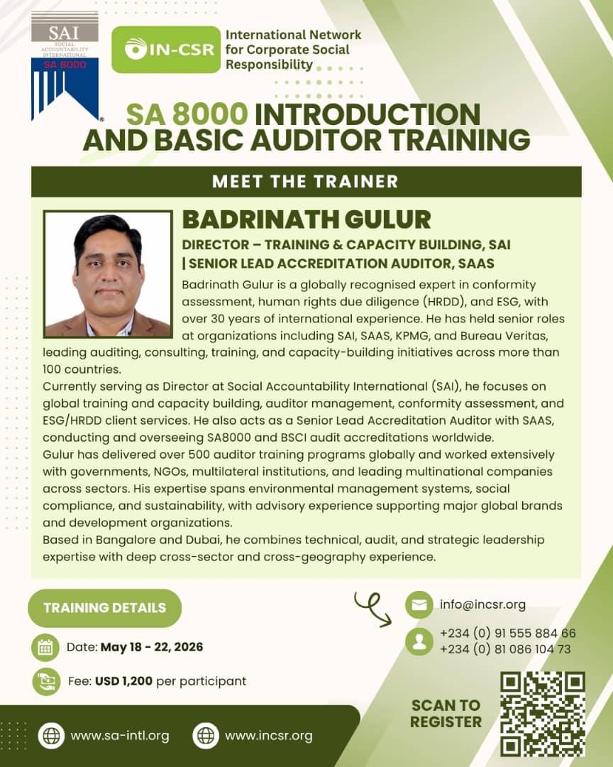 ESG Auditor Training