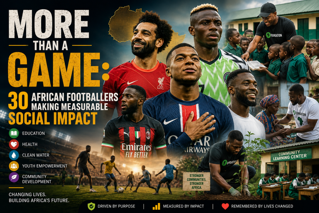 MORE THAN A GAME: 30 African Footballers Making Measurable Social Impact