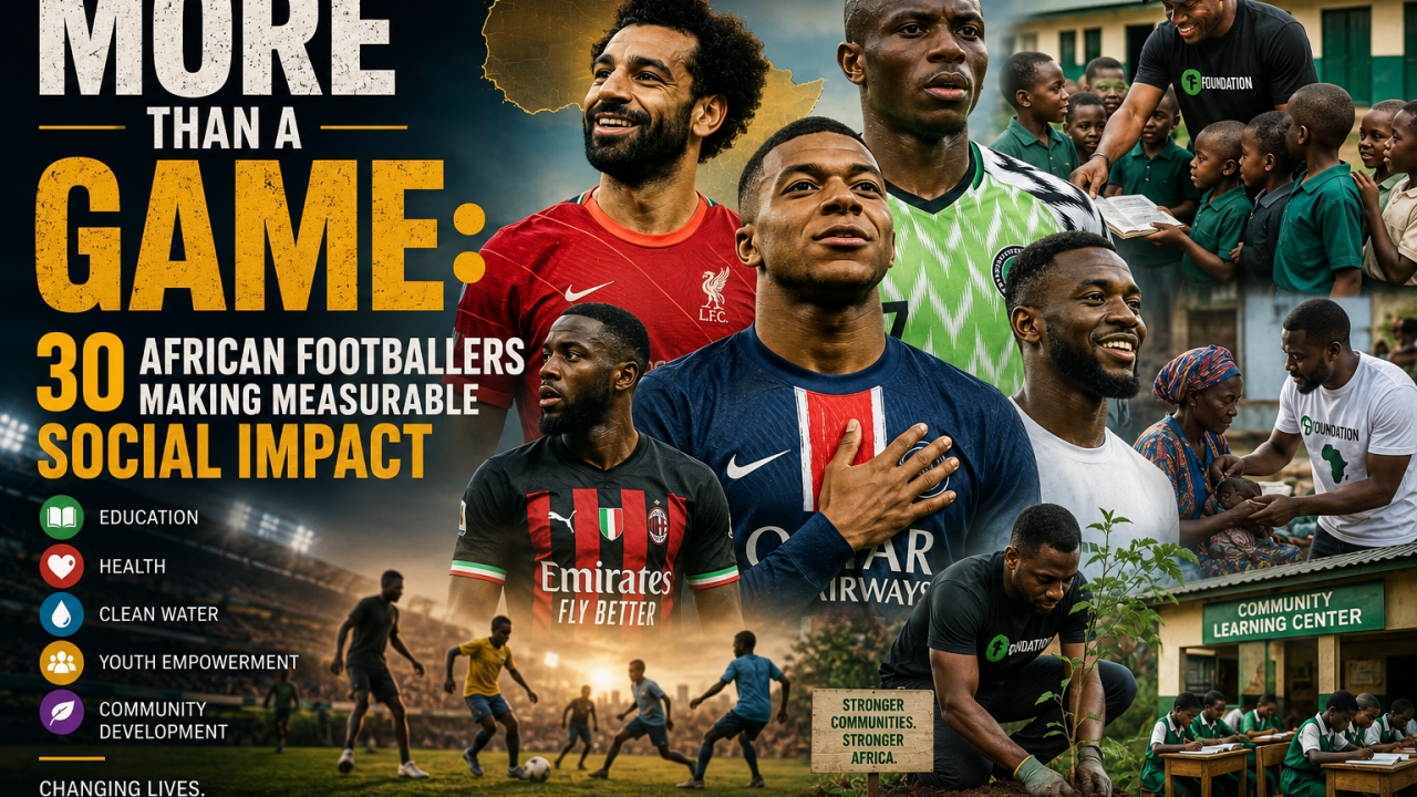 MORE THAN A GAME: 30 African Footballers Making Measurable Social Impact