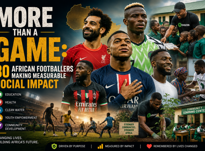 MORE THAN A GAME: 30 African Footballers Making Measurable Social Impact