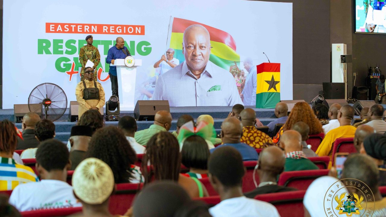John Dramani Ghanaian President at Koforidua