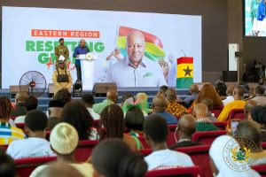 John Dramani Ghanaian President at Koforidua