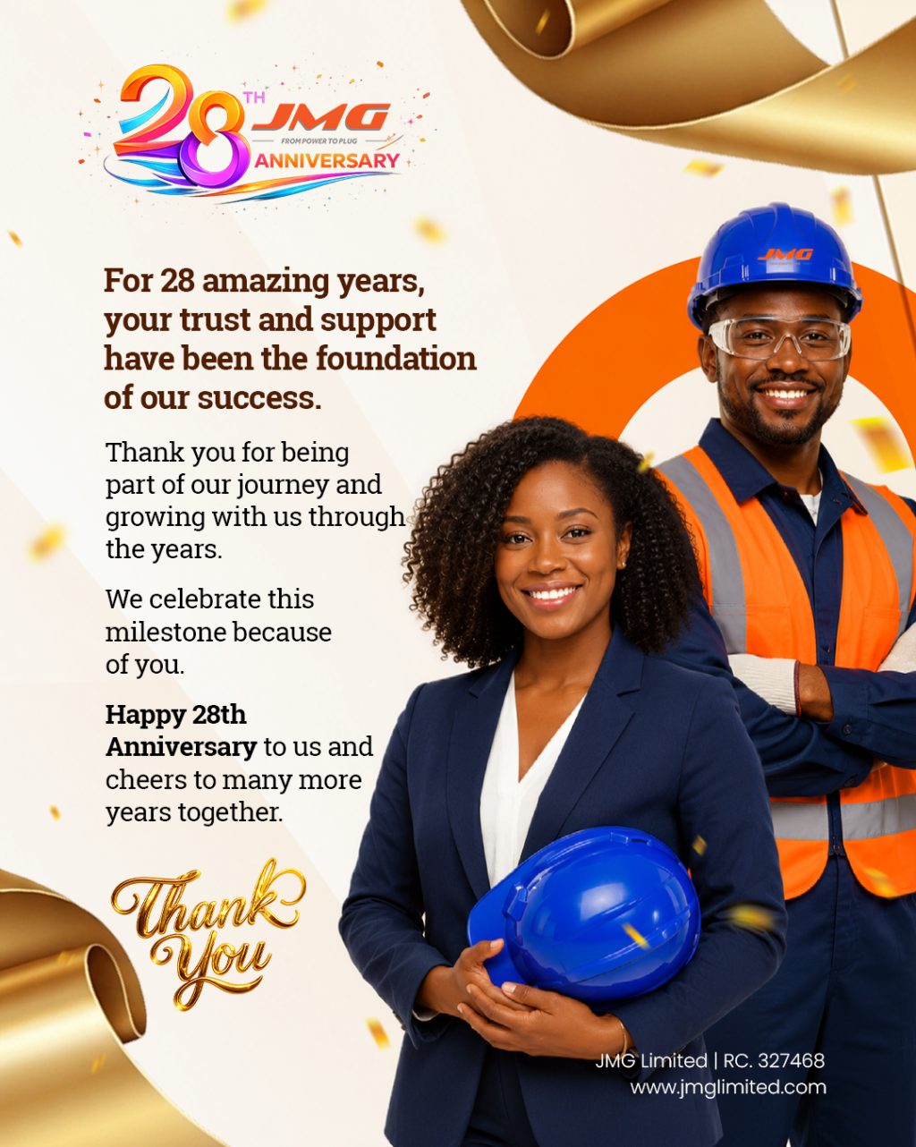 JMG Marks 28 Years, Reinforces Commitment to Sustainable Energy Solutions