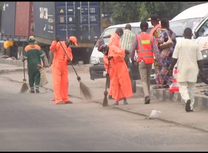 LAWMA Street Sweepers at Work