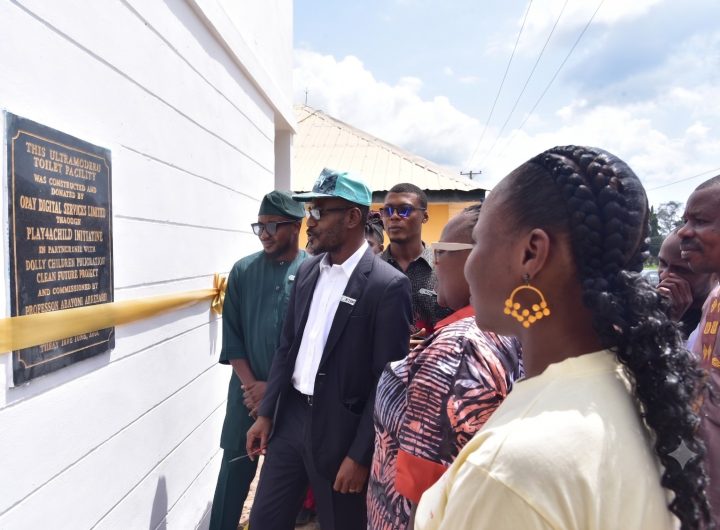 Opay Executives at a CSR School Commissioning