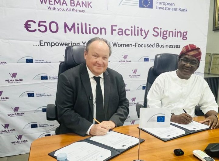 EIB Global, Wema Bank Sign €50 Million Agreement to Support Youth, Gender-Focused Businesses