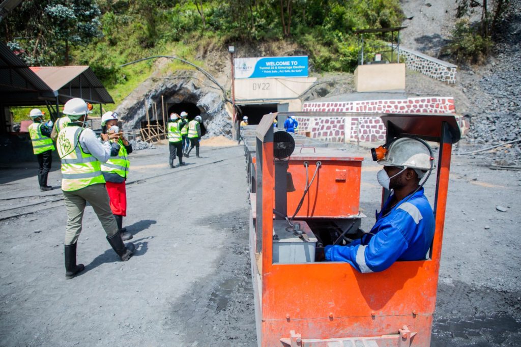 Mine workers