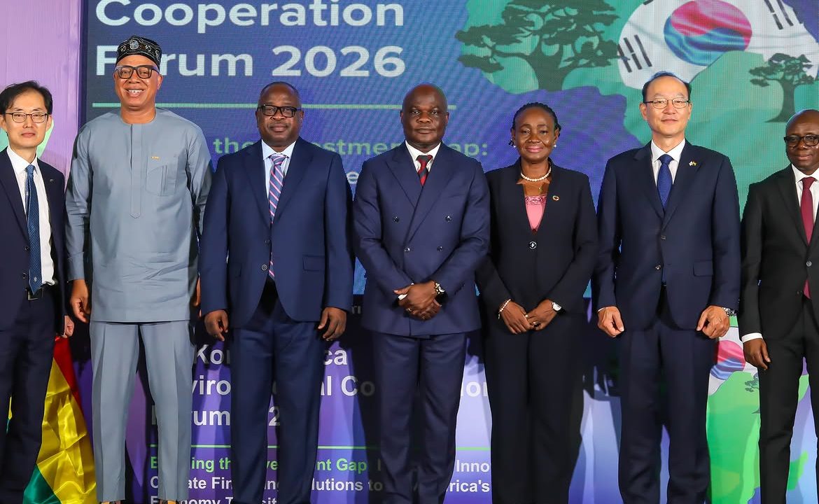Ghanaian officials and Officials of the Republic of South Korea at environmental cooperation forum