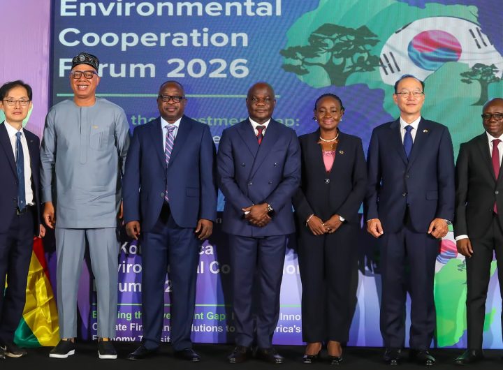 Ghanaian officials and Officials of the Republic of South Korea at environmental cooperation forum
