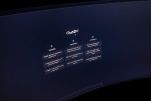 Chat GPT screen on a desktop