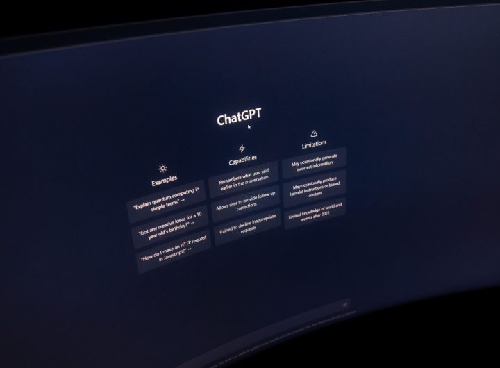 Chat GPT screen on a desktop