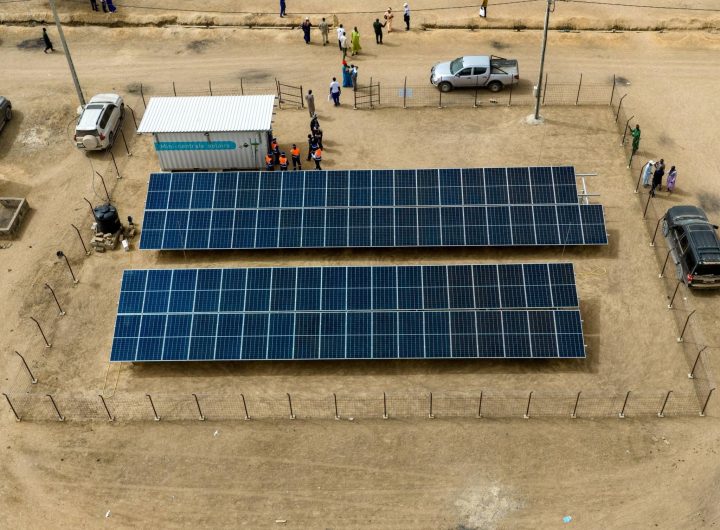Solar panels from Paderu mini grid