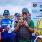 Lawma officials at launch of road e after repairs